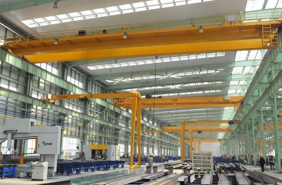 Gru a ponte sopraelevata della fine nastro della singola doppia trave europea 1-50 Ton With Trolley Traveling