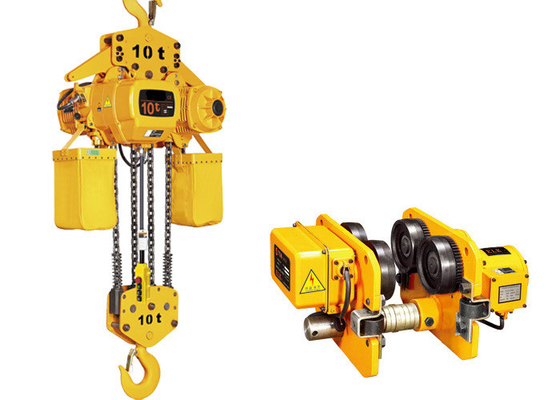 Paranco a catena elettrico 5 Ton With Yellow Painting di controllo del pendente