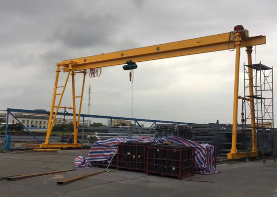 Gru elettrica di funi metalliche di 5 Ton Movable Gantry Crane With all'aperto facendo uso di