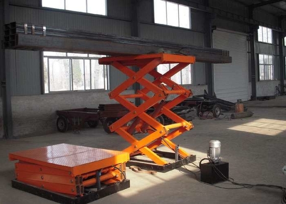 Ascensore elettrico di SANTO Stationary Hydraulic 3 Ton Scissor Lift 5.5KW per costruzione