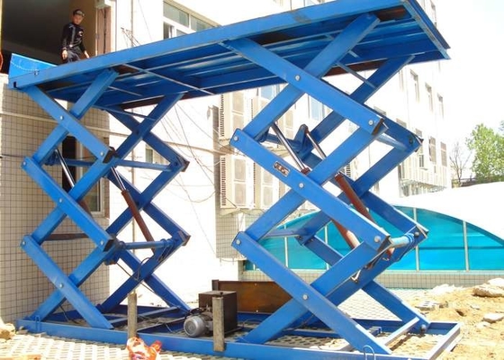 Ascensore elettrico di SANTO Stationary Hydraulic 3 Ton Scissor Lift 5.5KW per costruzione