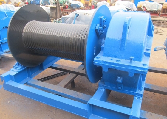 5KN alla miniera elettrica resistente Marine Drum Winch della costruzione dell'argano della corda 100KN