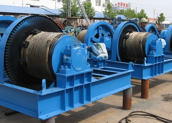 5KN alla miniera elettrica resistente Marine Drum Winch della costruzione dell'argano della corda 100KN