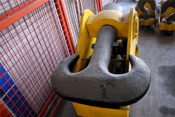 La gru sopraelevata di tipo europea del cavalletto ha forgiato il doppio Crane Hook che del blocco la C ha modellato