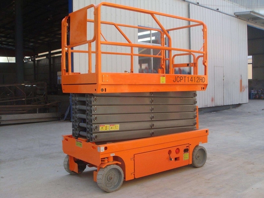 piattaforma di lavoro aereo mobile elettrica automotrice dell'ascensore 300kg di forbici di altezza di 14m - di 8m