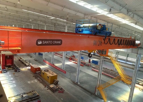 Ponte sopraelevato Crane With Steel Wire Rope dell'argano aperto M3-M8 di 1BM-5M