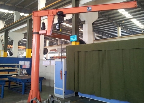 Adattabilità ampia 360 gradi Jib Crane mobile 125KG a peso di sollevamento 500KG