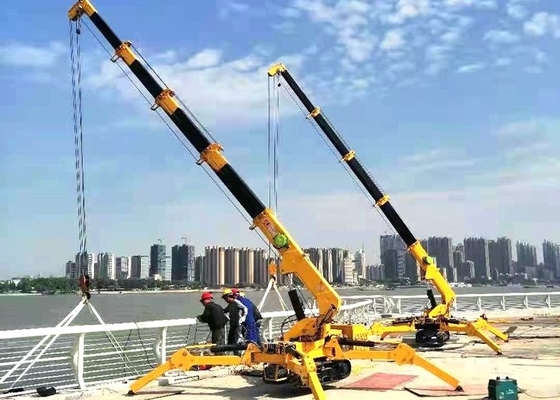 Mini Spider Crawler Crane Telescopic resistente 8T