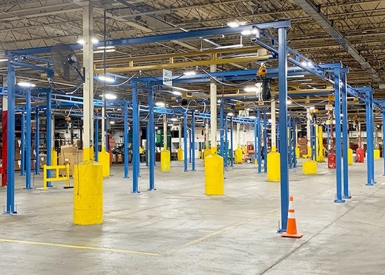 Gru della stazione di lavoro di Crane Ceiling Mounted Free Standing del ponte sospeso del ODM KBK dell'OEM
