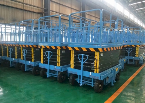 Piattaforma elevatrice idraulica 450kg del cellulare 14m con la valvola dell'equilibrio dell'allarme livellato