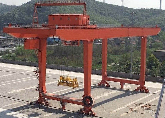 Gru su rotaie di maneggio del materiale della gru a cavalletto del contenitore del pneumatico di RMG 40T