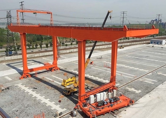Gru su rotaie di maneggio del materiale della gru a cavalletto del contenitore del pneumatico di RMG 40T