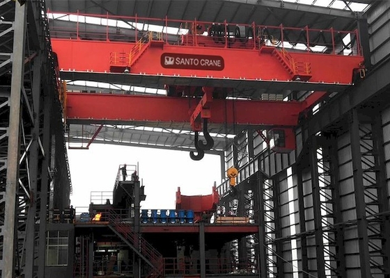 Gru della siviera per getti del gancio del doppio della gru A7 di QDY 5-74/20 Ton Double Girder Steel Gantry