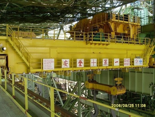 Gru resistente dell'acciaieria di metallurgia di Ton Double Beam Crane Heat del peso leggero 200/50