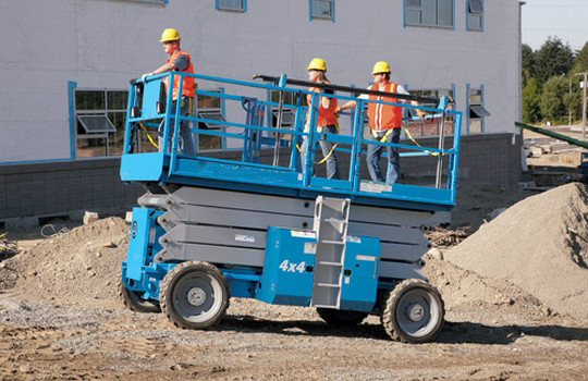 Ascensore idraulico industriale di forbici del terreno ruvido della piattaforma elevatrice di GTZN con le intelaiature di base della gru
