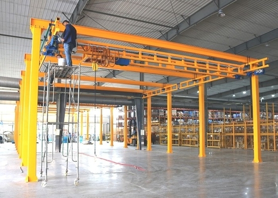 125kg a 1000kg diritto ha curvato Crane For Material Transportation su rotaie