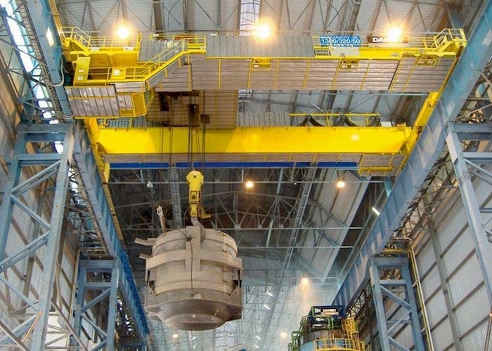 Gru della siviera per getti del gancio del doppio della gru A7 di QDY 5-74/20 Ton Double Girder Steel Gantry